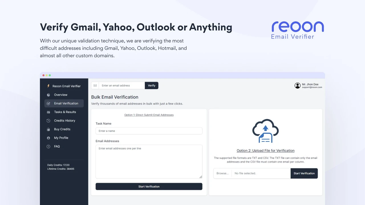 Reoon Email Verifier 